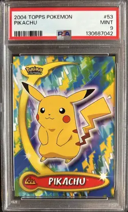 2004 Topps Pokemon Advanced Challenge Pikachu #53 - PSA 9 - Image 1