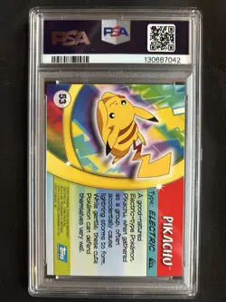 2004 Topps Pokemon Advanced Challenge Pikachu #53 - PSA 9 - Image 2
