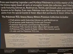 Pokemon TCG Costco UNOVA Heavy Hitters Premium Collection 2 Pack Sealed New - Image 3