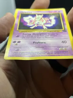 Pokemon TCG Mewtwo #3 Black Star Promo the First Movie 1998 MP - Image 4