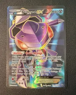 Pokemon Genesect EX Full Art Ultra Rare Holo 120/124 Fates Collide English - Image 1