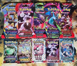 Sealed Pokemon TCG 10 Pack Lot 151 DESTINED RIVALS PHANTASMAL FLAMES TWILIGHT MA - Image 2