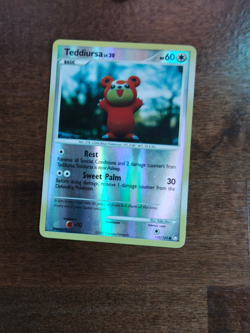 Teddiursa 105/123 Mysterious Treasures Reverse Holo Pokemon 2007 Yuka Morii LP - Image 3