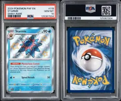2024 POKEMON PAF EN-PALDEAN FATES #119 STARMIE SHINY RARE PSA 10 - Image 2