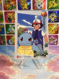 Pokemon Pikachu Vintage Pocket Monsters Vending HOLO Prism Sticker 1999 Bandai - Image 5
