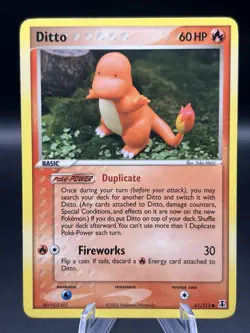 Pokemon TCG Ditto Charmander 61/113 2005 Delta Species - Image 1