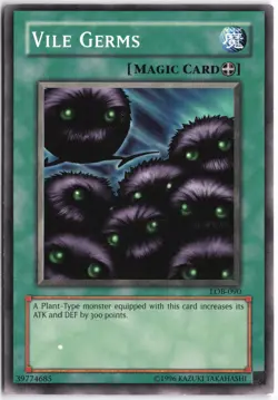 Yugioh - Vile Germs LOB-090 Unlimited - The Legend of Blue Eyes White Dragon - Image 1