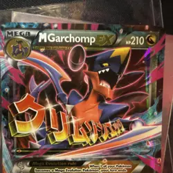 Pokemon TCG M Garchomp EX XY168 Promo Holo Mega Dragon 210 HP EX Card - Image 2