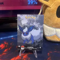 Flareon #136 - Cracked Ice Holo - Crystal Dark Black 2025 - Pokemon Card - Image 1