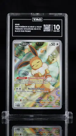 Eevee Promo TAG 10 Gem Mint Prismatic Evolutions Elite Trainer Box Pokemon Card - Image 1
