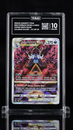 TAG 10 Hisuian Samurott Vstar GG52/GG70 -Graded Pokemon Card- Crown Zenith (3s) - Image 1