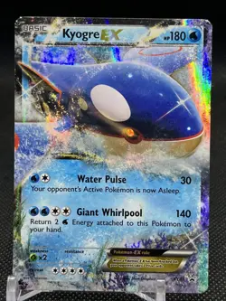 Pokemon TCG XY41 Kyogre EX Holo Card 2015 Black Star Promo NM/LP - Image 1