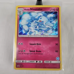 Alolan Ninetales SM128 Black Star Holo Rare Promo #30 TCG Pokemon Card NM - Image 1