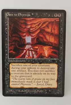 Vintage Gate to Phyrexia MTG Card Magic the Gathering - Image 1