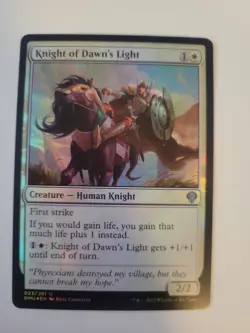 MTG Knight of Dawn's Light Dominaria United 023/281 Holo Uncommon White Fresh - Image 1