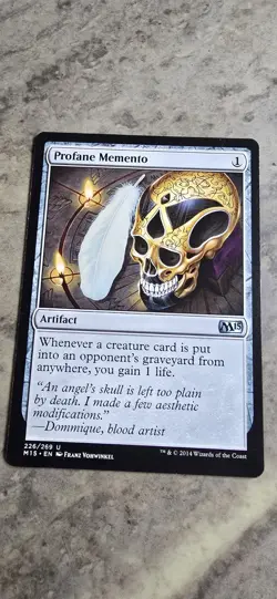 Profane Memento Core Set 2015 (M15) Regular Artifact Uncommon MTG NM - Image 1