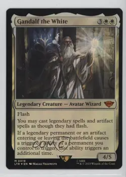 Gandalf the White Foil Magic Tales of Middle Earth Lord of Rings #0019 - Image 1