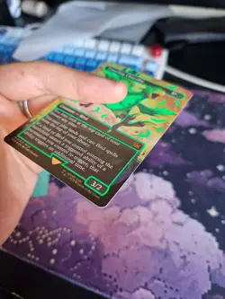 1x Traveling Chocobo ~~ Borderless - Neon Ink Green - Foil NM-Mint, English Fina - Image 4