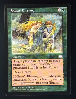 MTG - Gaea's Blessing - NM+ Never Played - Weatherlight - Uncommon - EN - REG - Image 1