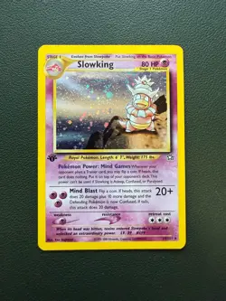 1st Edition Slowking 14/111 Neo Genesis Holo Vintage Pokemon Holographic first - Image 1