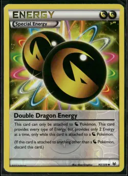 Pokemon - Double Dragon Energy 97/108 Reverse Holo XY Roaring Skies LP - Image 1
