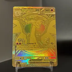 Mega Charizard X ex 130/094 Phantasmal Flames Gold Hyper Rare Pokemon Card - Image 4