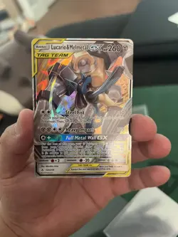 Lucario & Melmetal GX - 120/214 Unbroken Bonds Ultra Rare Pokemon - NM/LP - Image 1