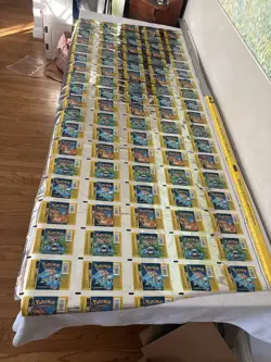 Uncut Base Set Pack Art Mega Sheet - Pokemon 1999 - 7 Ft Long - Image 5