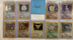 Pokemon TCG LOT (9) Holo Base SetU Read Description! - Image 1