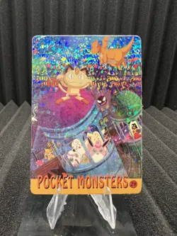 Pokemon Vintage Pocket Monsters Vending HOLO Prism Sticker Bandai 1999 Nintendo - Image 1