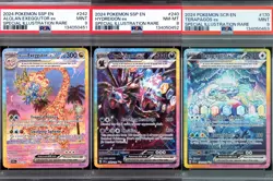 Pokemon TCG PSA Lot Of 3 Exeggutor, Hydreigon, Terapagos NEAR MINT 8 / MINT 9 - Image 1