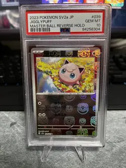 PSA 10 - Pokemon - Jigglypuff Master Ball Reverse Holo 039/165 151 - Japanese - Image 1