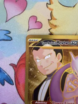 Pokemon Team Rocket's Mewtwo EX 240/182 Destined Rivals Holo Hyper Rare 280 HP - Image 2