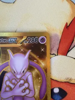 Pokemon Team Rocket's Mewtwo EX 240/182 Destined Rivals Holo Hyper Rare 280 HP - Image 3