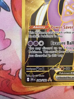 Pokemon Team Rocket's Mewtwo EX 240/182 Destined Rivals Holo Hyper Rare 280 HP - Image 5