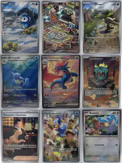 Pokemon TCG - Card Lot Of 9 Illustration Rare / Special Illustration Near Mint - Image 1