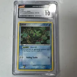 Pokemon Lotad 55/100 EX Crystal Guardians Regular CGC 10 2006 TCG - Image 1