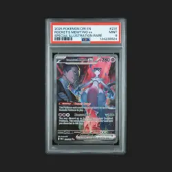 2025 POKEMON DRI EN-DESTINED RIVALS #231 TEAM ROCKET'S MEWTWO EX PSA 9 - Image 1