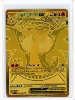Pokemon Mega Charizard X ex - 130/094 - ME02: Phantasmal Flames (PFL) GOLD!!! - Image 1