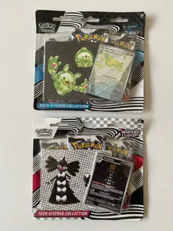 Pokemon TCG Black Bolt and White Flare Tech Sticker Collection Pair - Image 1