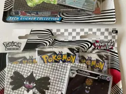 Pokemon TCG Black Bolt and White Flare Tech Sticker Collection Pair - Image 3