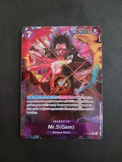 One Piece Card Game TCG Mr.5(GEM) OP04-072 R Alt Art M/NM Condition - Image 1