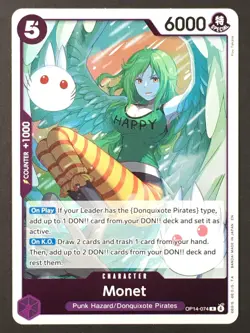 Monet R The Azure Sea's Seven OP14-074 English One Piece TCG NM - Image 1
