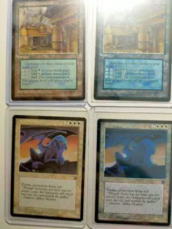 Magic the Gathering HOMELANDS Error Card Blue Cyan Ink Mistake Set of 6 - Image 2