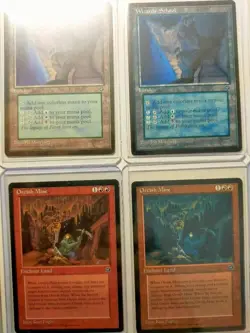 Magic the Gathering HOMELANDS Error Card Blue Cyan Ink Mistake Set of 6 - Image 3