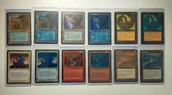 Magic the Gathering HOMELANDS Error Card Blue Cyan Ink Mistake Set of 6 - Image 5