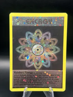 Rainbow Energy - League 2000 Holo Promo Rare WOTC - Pokemon Card - Image 1