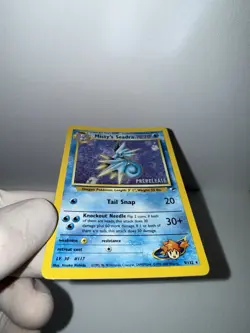 Pokemon Misty's Seadra Gym Heroes Prerelease Holo Promo 9/132 70 HP WOTC Card - Image 3