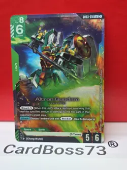 Altron Gundam Gundam Card Game . Steel Requiem Legend Rare . GD03-018 - Image 2