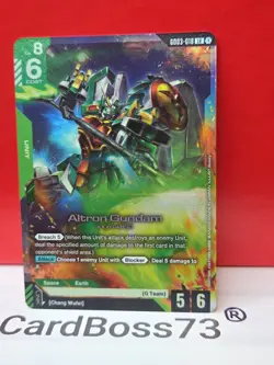 Altron Gundam Gundam Card Game . Steel Requiem Legend Rare . GD03-018 - Image 3